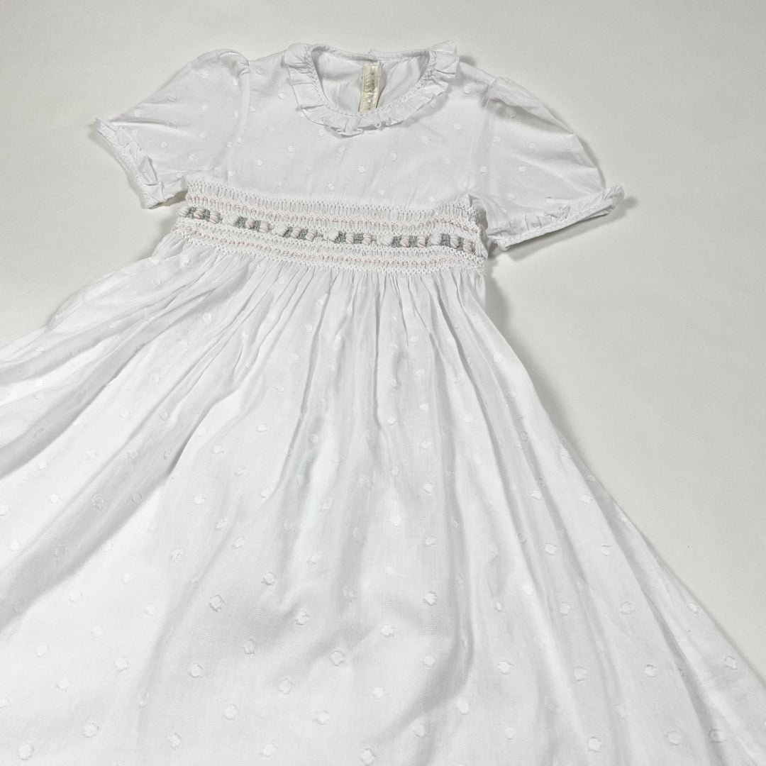 Te como a besos white smocked dress 6Y 1