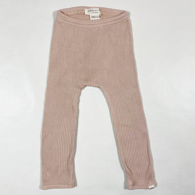 Minimalisma pink rib leggings 12-18M 1