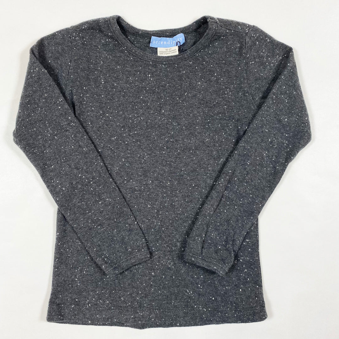 Serendipity Organics charcoal long-sleeved t-shirt 92/2Y 1