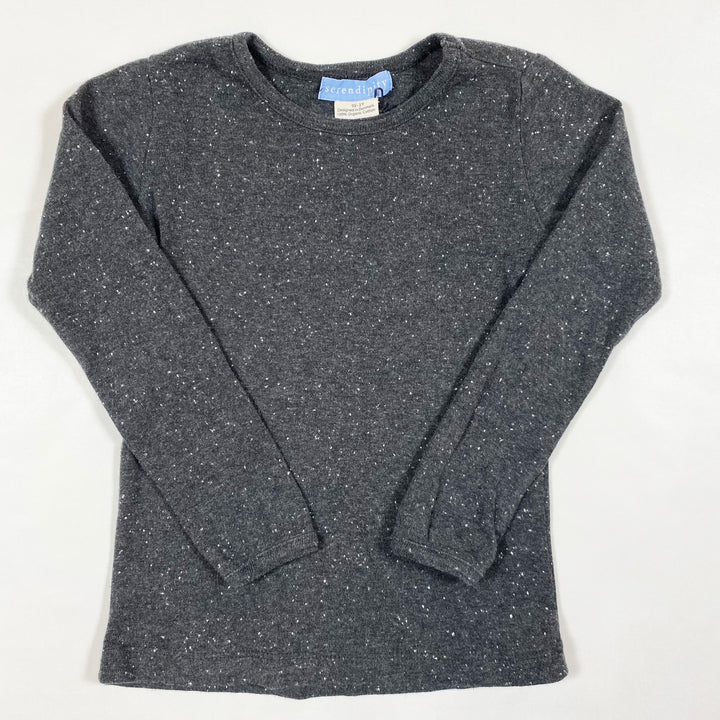 Serendipity Organics charcoal long-sleeved t-shirt 92/2Y 1
