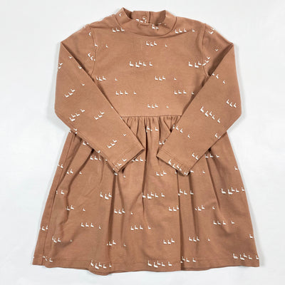 H&M pale rust duck print dress 98/2-3Y 1