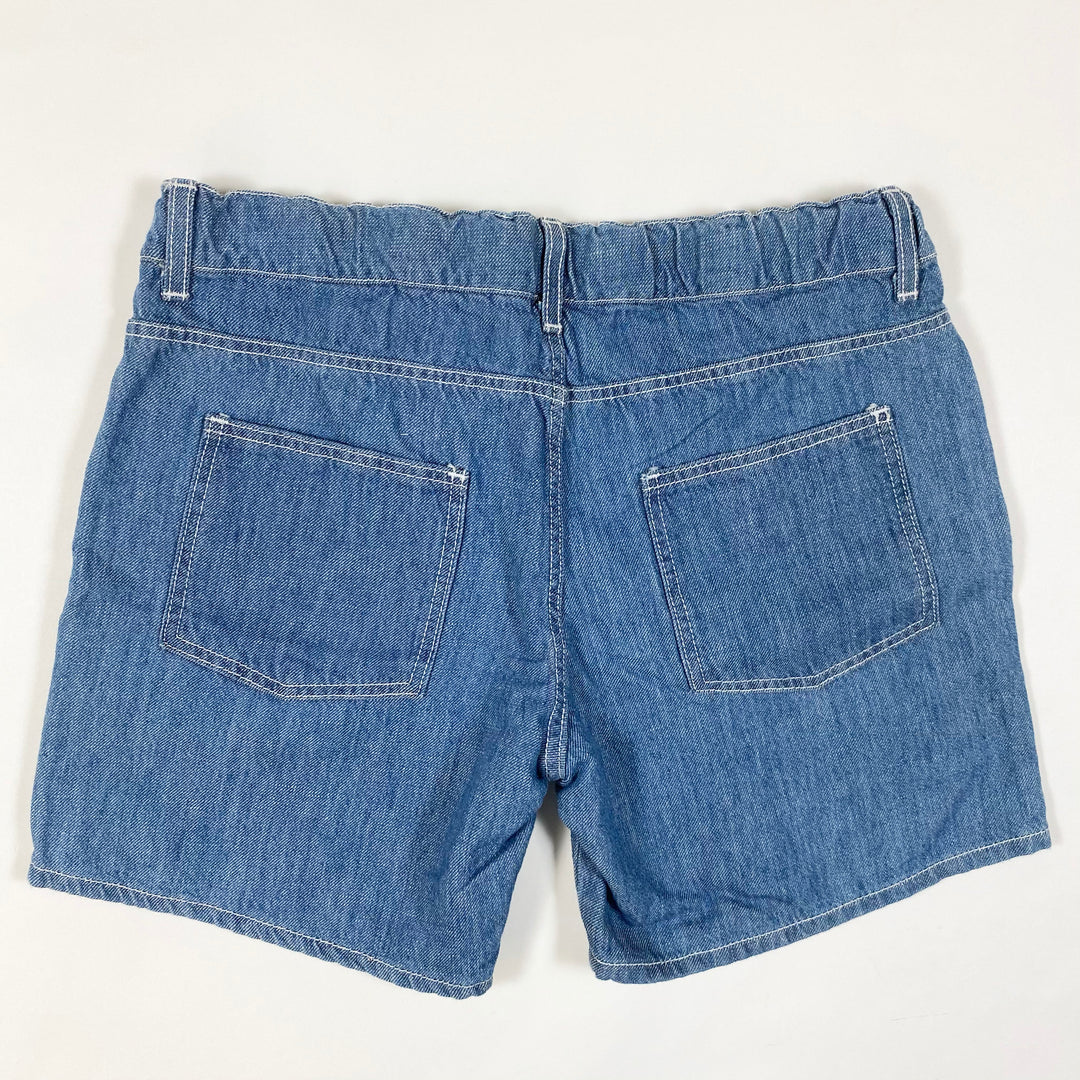 Bobo Choses blue denim shorts with green stripes Second Season 8-9Y/134cm