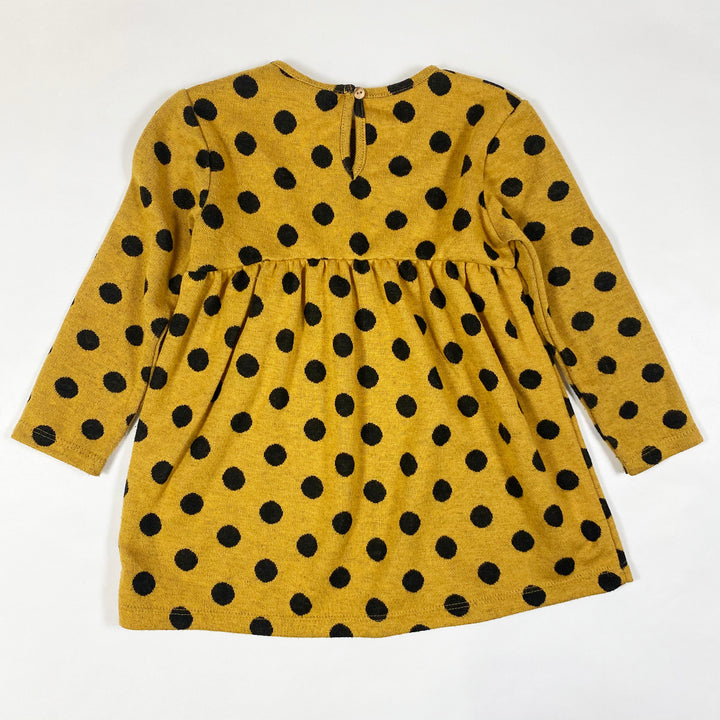 Zara mustard polkadot dress 18-24M/92 2