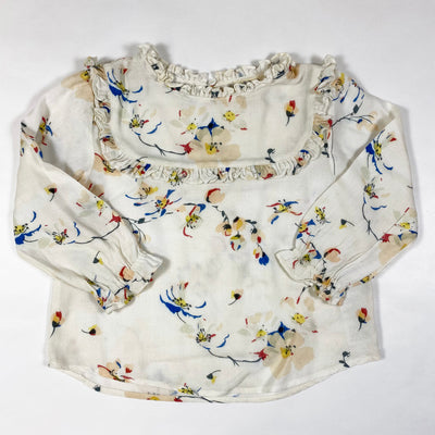 Bellerose ecru floral blouse 4Y 1