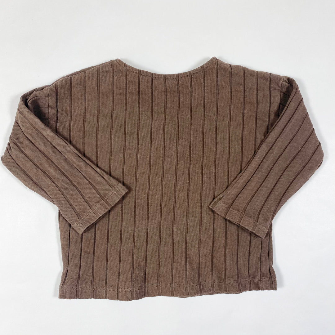 Pay Up brown rib pullover 18M 2