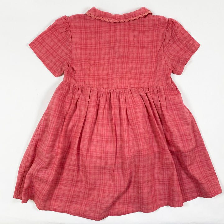 Jelly Mallow pinkes kurzärmeliges Kleid mit Kragen Second Season 18-24M/90