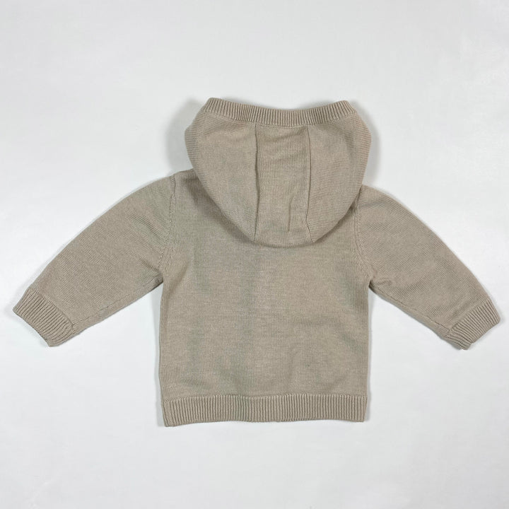 Burberry beige cotton cardigan with detachable hood 12M/74 3