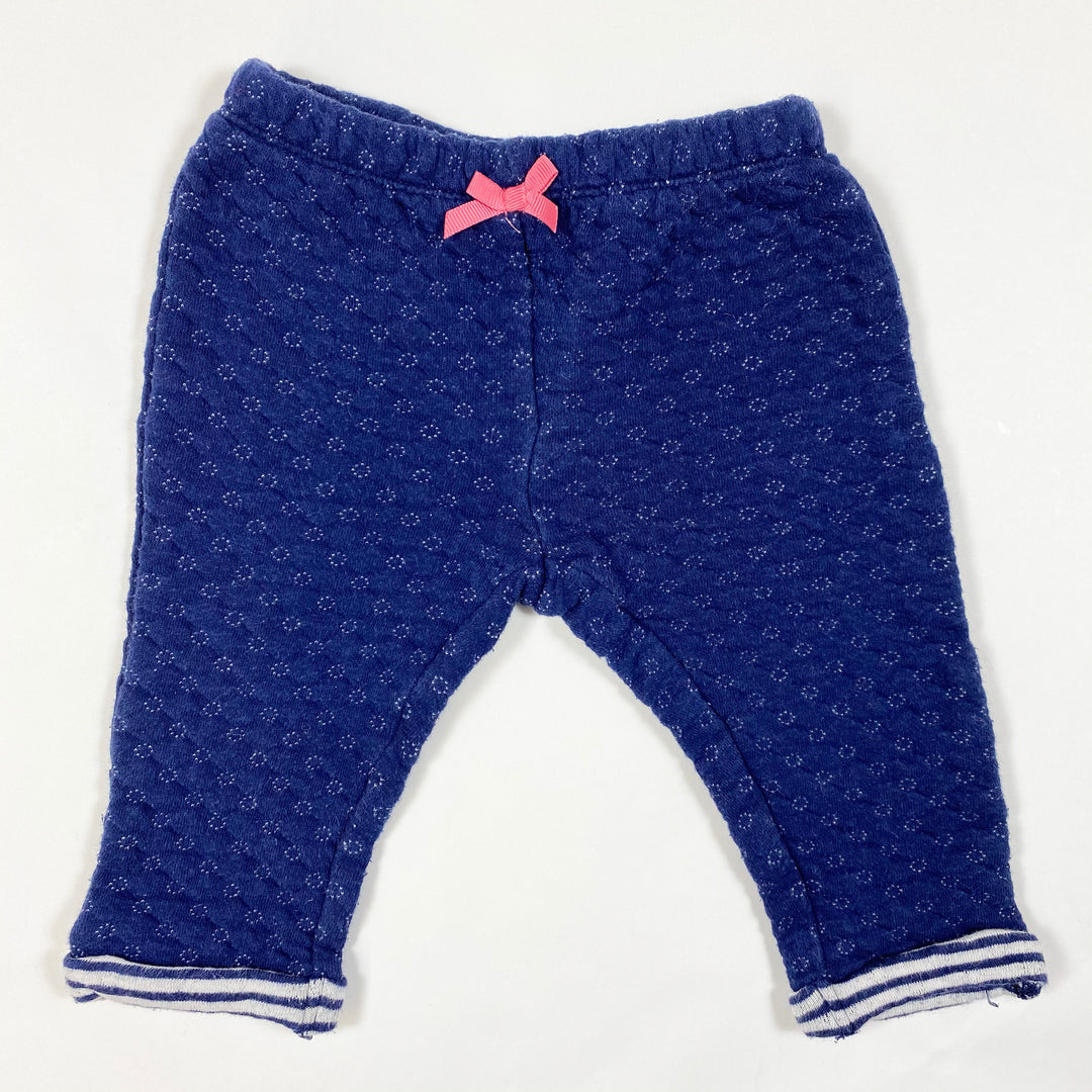 Mayoral navy quilted baby pants 4-6M/70