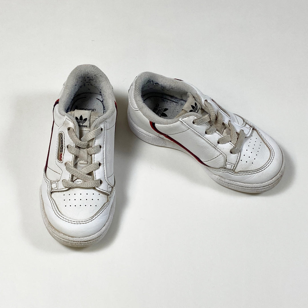 Adidas white Continental 80 Ortholite leather sneakers 25 1