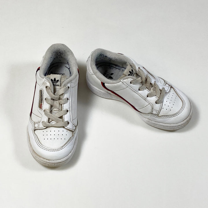 Adidas white Continental 80 Ortholite leather sneakers 25 1