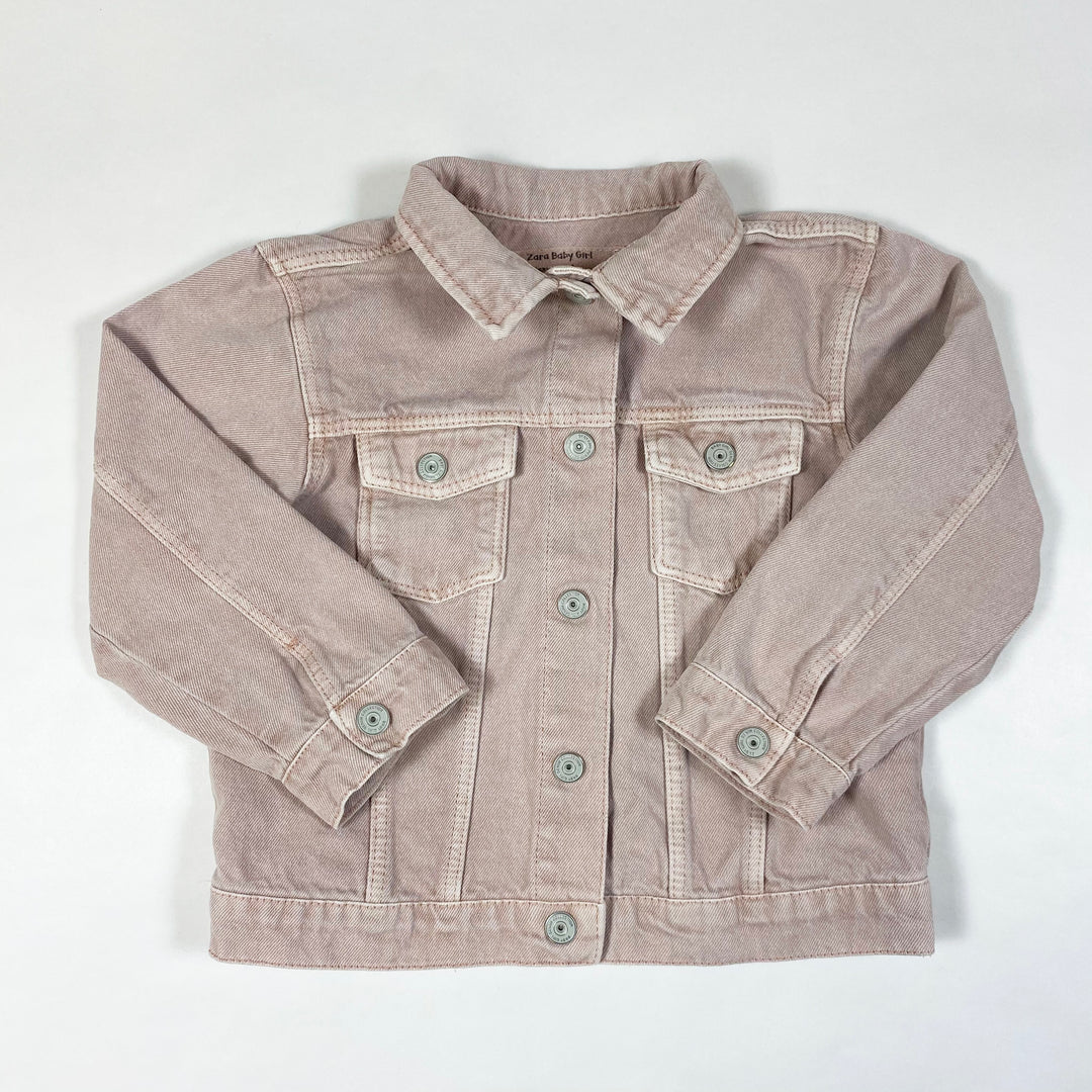 Zara faded pink denim jacket 2-3Y/98 1