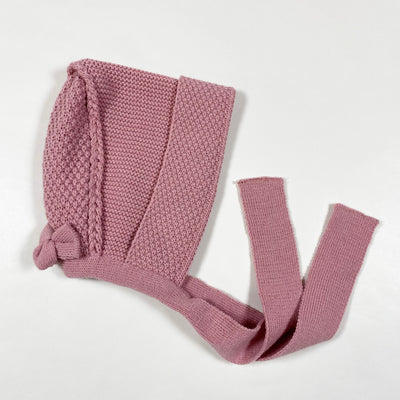 Sardon soft purple knit bonnet 18M 1