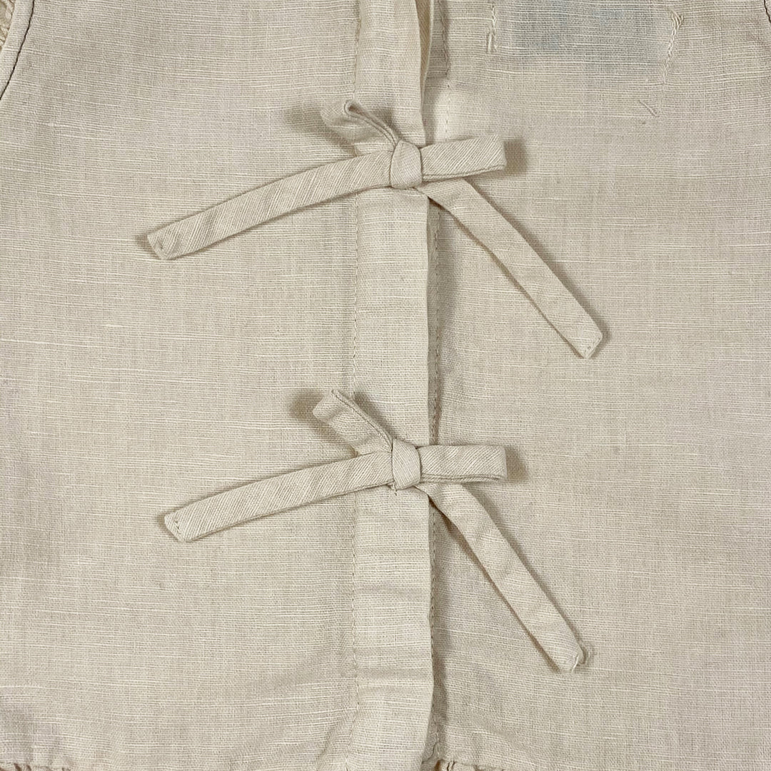 Zara beige linen sleeveless blouse 3-4Y/104