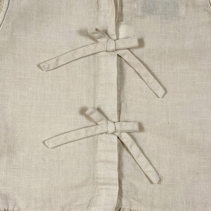 Zara beige linen sleeveless blouse 3-4Y/104