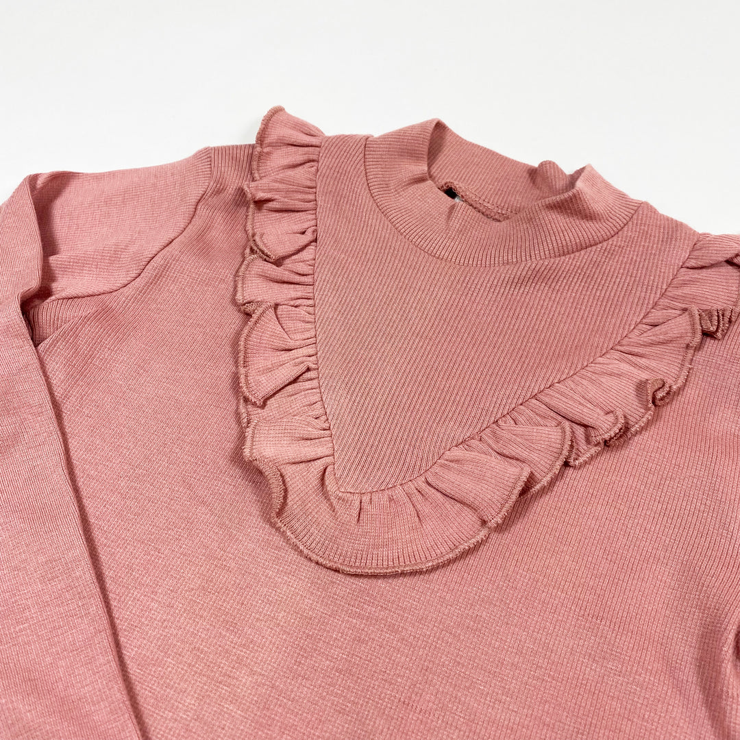 Wheat dark blush ruffle shirt Second Season 4Y/104 2