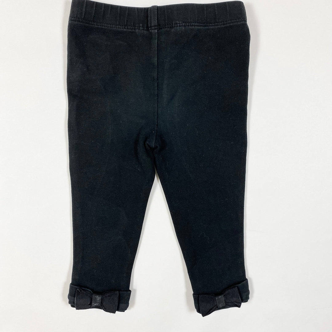 Ralph Lauren black bow detail leggings 12M