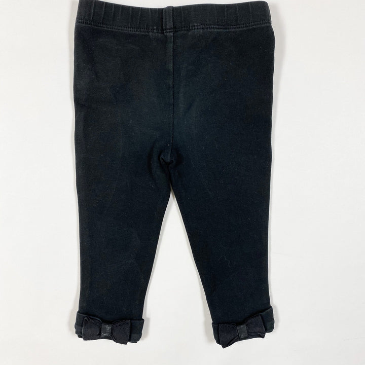 Ralph Lauren black bow detail leggings 12M