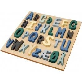 Sebra blue ABC wood puzzle Second Season