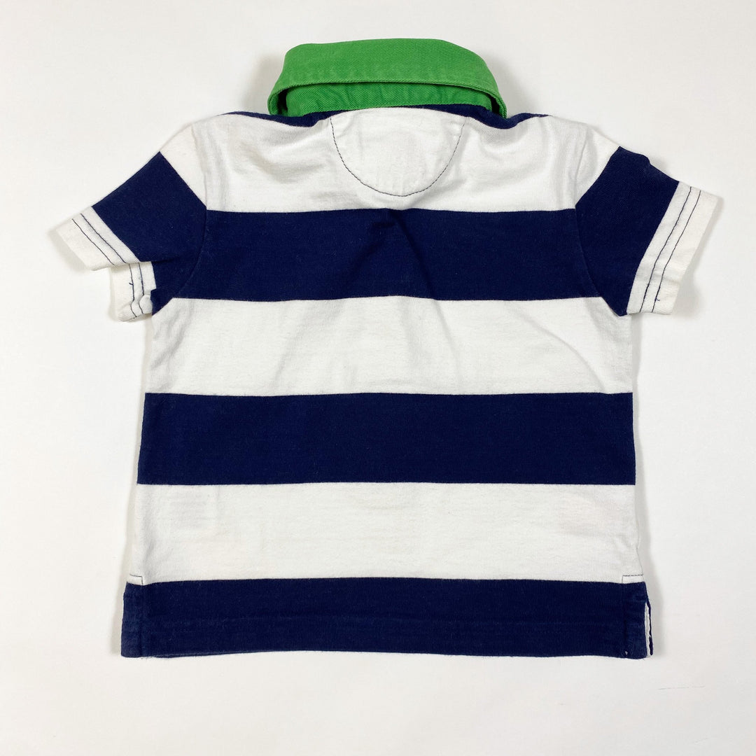 Ralph Lauren bold stripe short-sleeved rugby shirt 9M