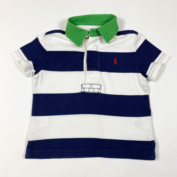 Ralph Lauren bold stripe short-sleeved rugby shirt 9M