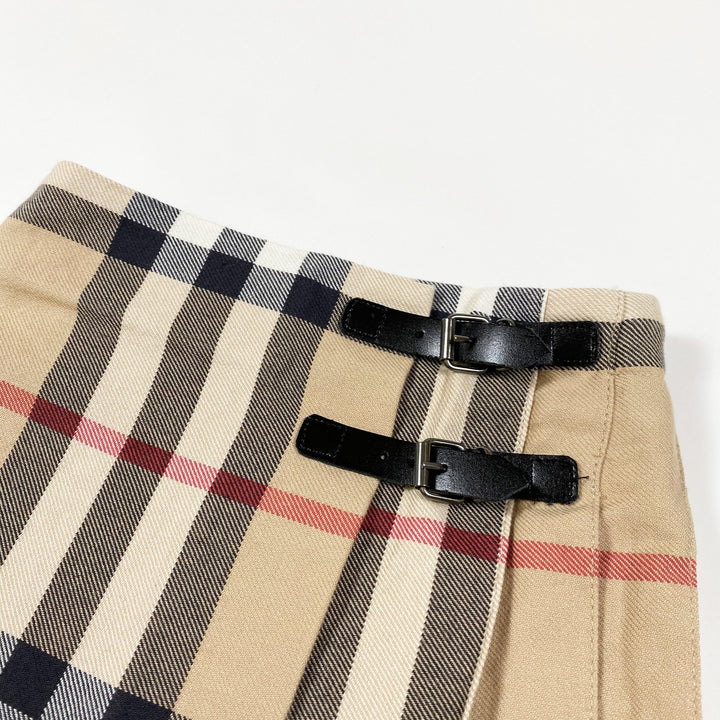 Burberry classic check pleated skirt 9M/72