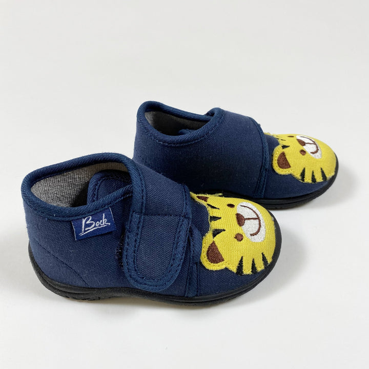 Beck navy tiger Hausschuhe 20