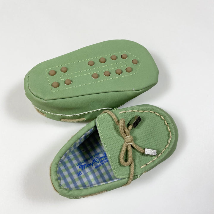 Mayoral pale green loafers 18