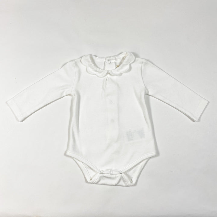 Mayoral white body with petal collar 2-4M