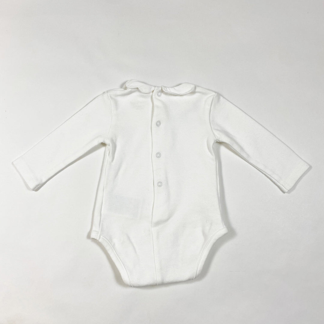 Mayoral white body with petal collar 2-4M