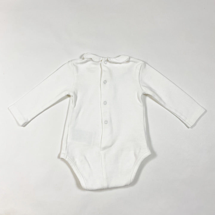 Mayoral white body with petal collar 2-4M