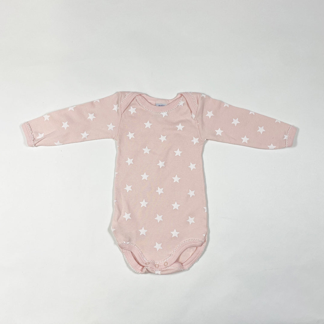 Petit Bateau peach pink star printed body 6M/67