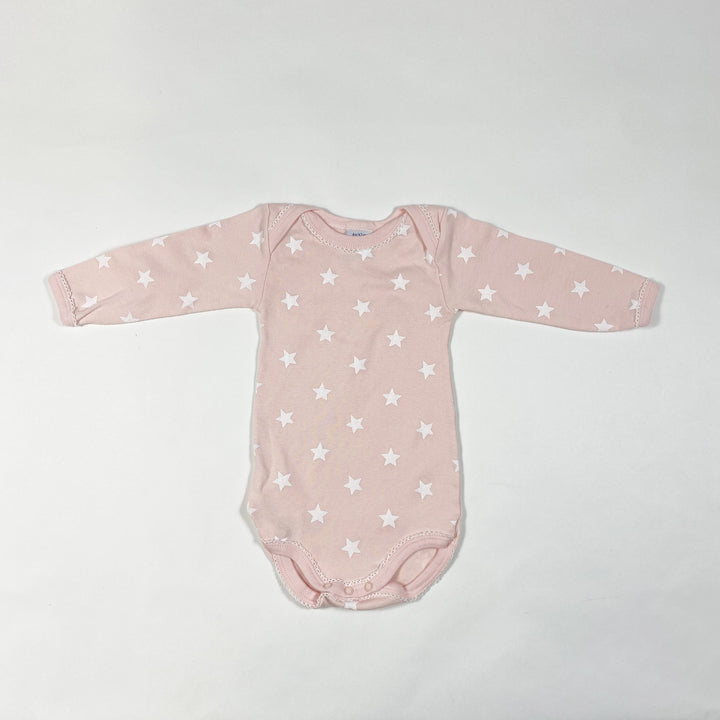 Petit Bateau peach pink star printed body 6M/67