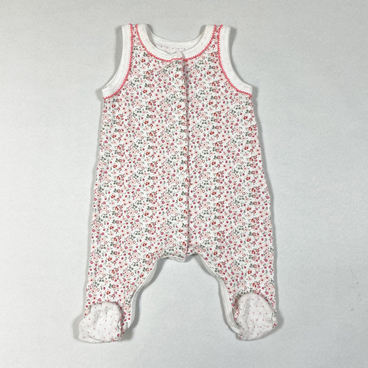 Petit Bateau floral sleeveless jumpsuit 1M/54
