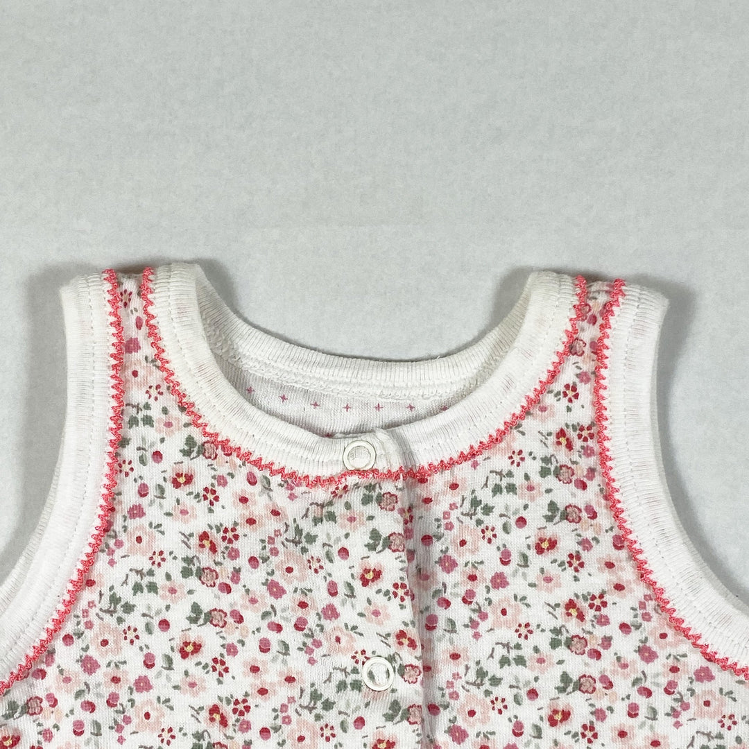 Petit Bateau floral sleeveless jumpsuit 1M/54