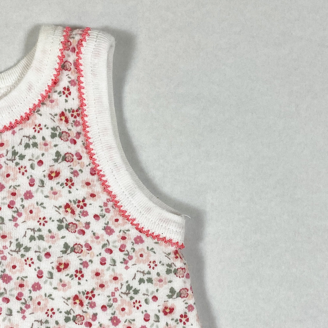 Petit Bateau floral sleeveless jumpsuit 1M/54