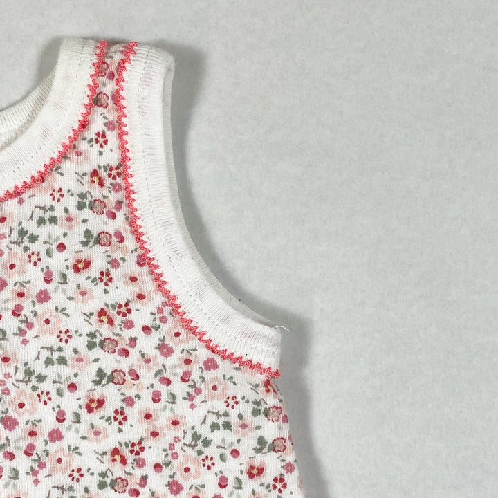 Petit Bateau floral sleeveless jumpsuit 1M/54