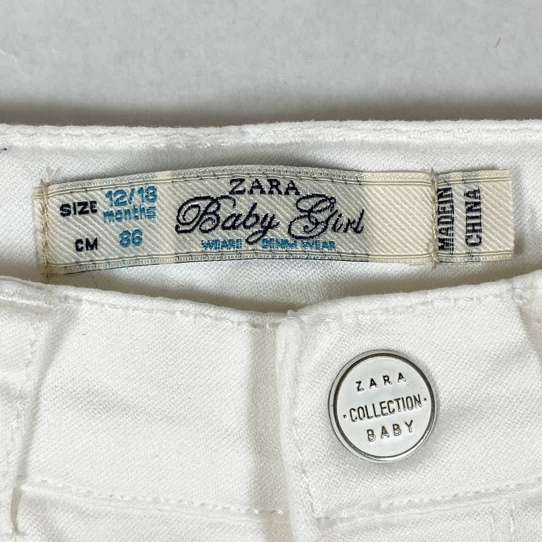 Zara white skinny jeans 12-18M/86