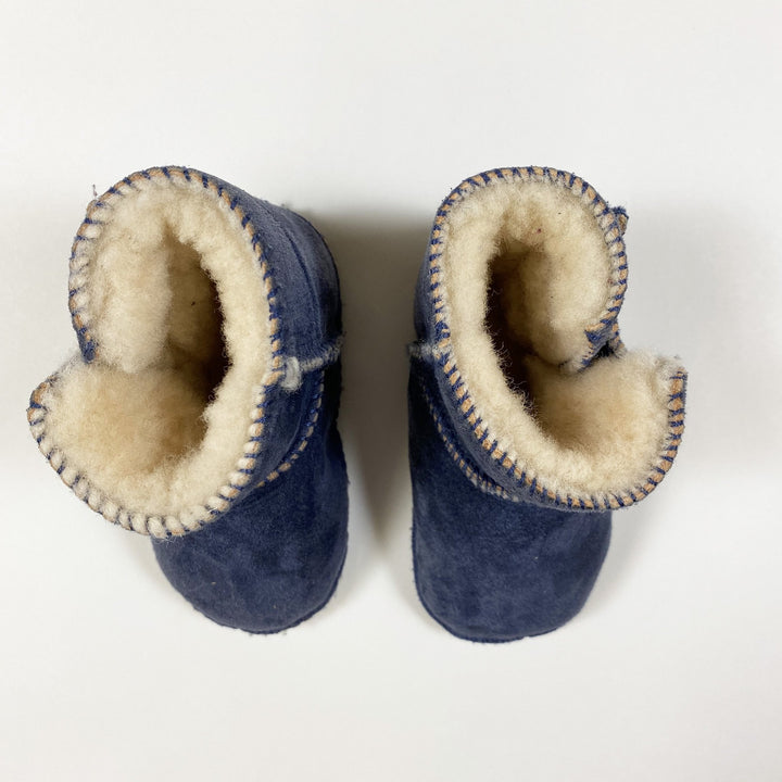 Indigo shearling bootie 18-19/12cm