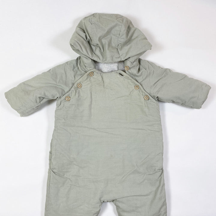 H&M sage corduroy overall 74