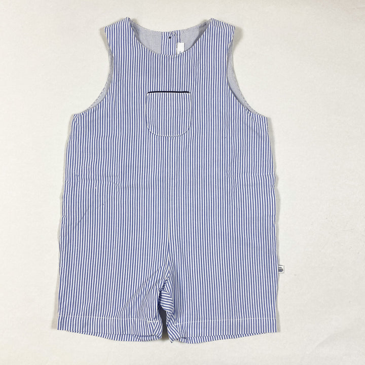 Jacadi blue striped romper 12M