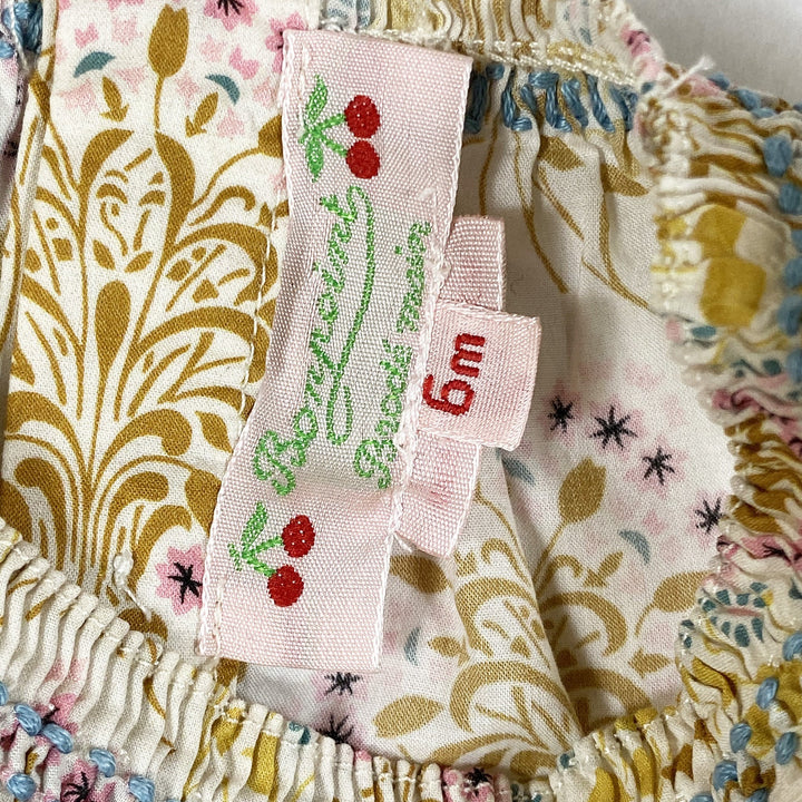Bonpoint liberty printed sleeveless romper 6M