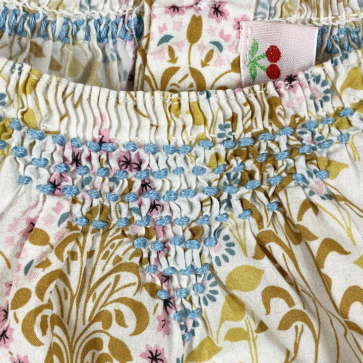 Bonpoint liberty printed sleeveless romper 6M