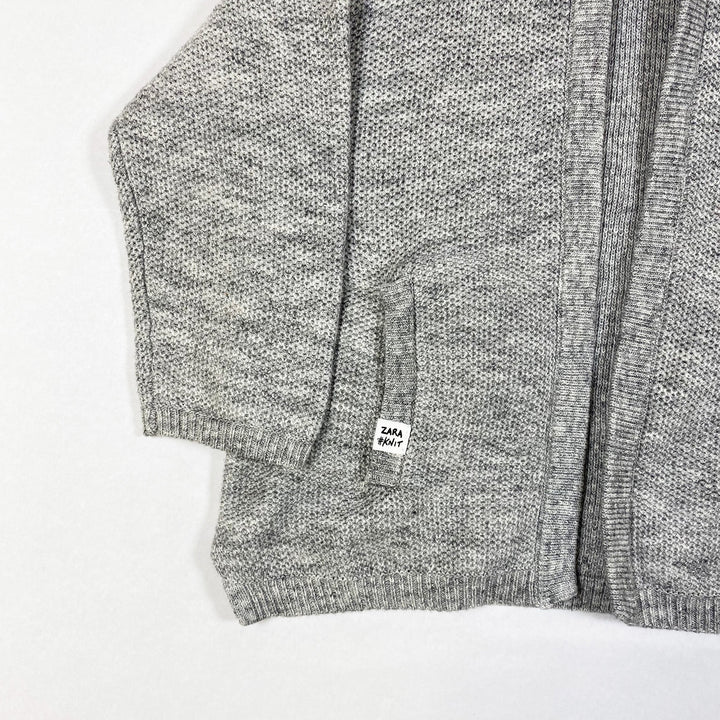 Zara grey knit hoodie 12-18M/86