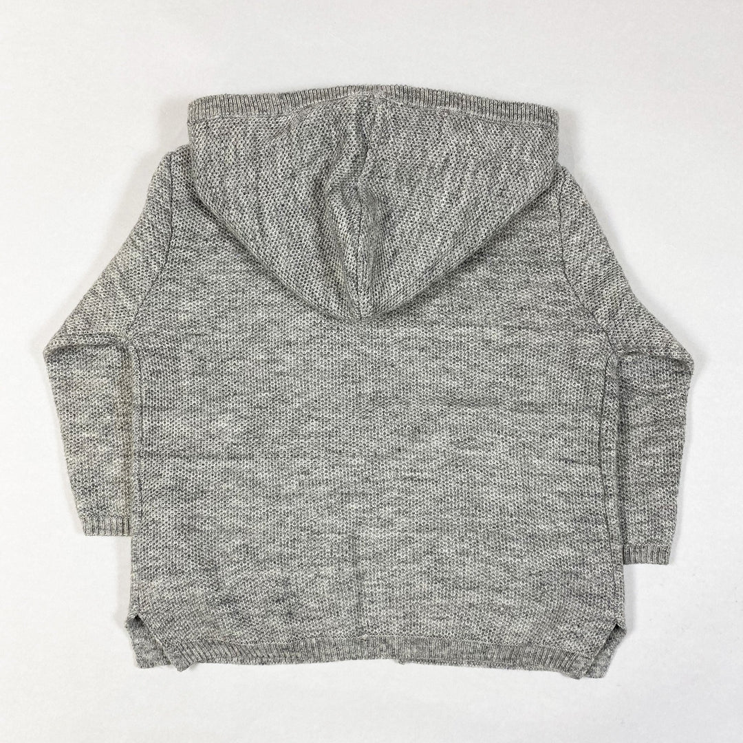 Zara grey knit hoodie 12-18M/86