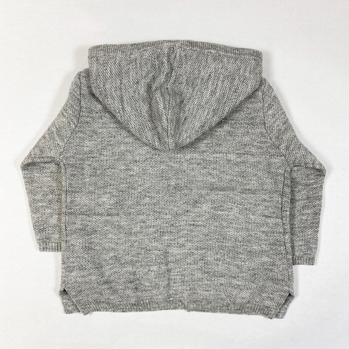 Zara grey knit hoodie 12-18M/86