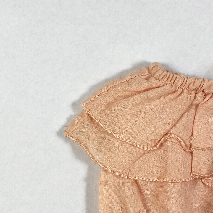 Plumeti Rain peach ruffled bloomers 9M