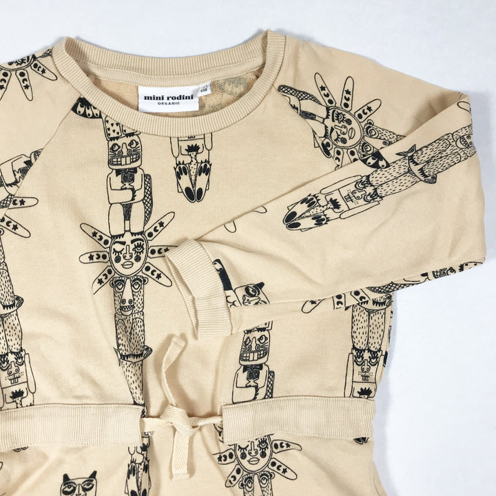 Mini Rodini peach tribal print tunic dress 98-104