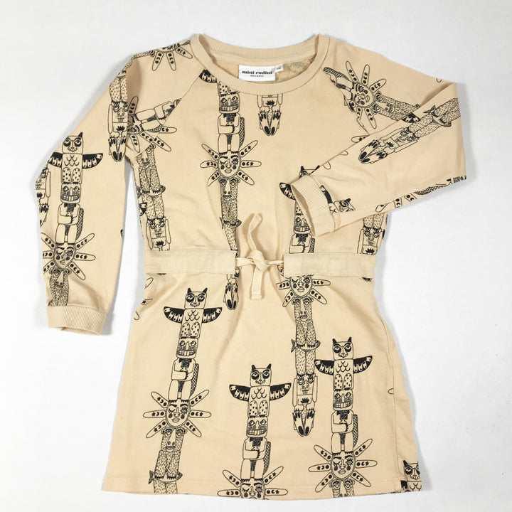 Mini Rodini peach tribal print tunic dress 98-104