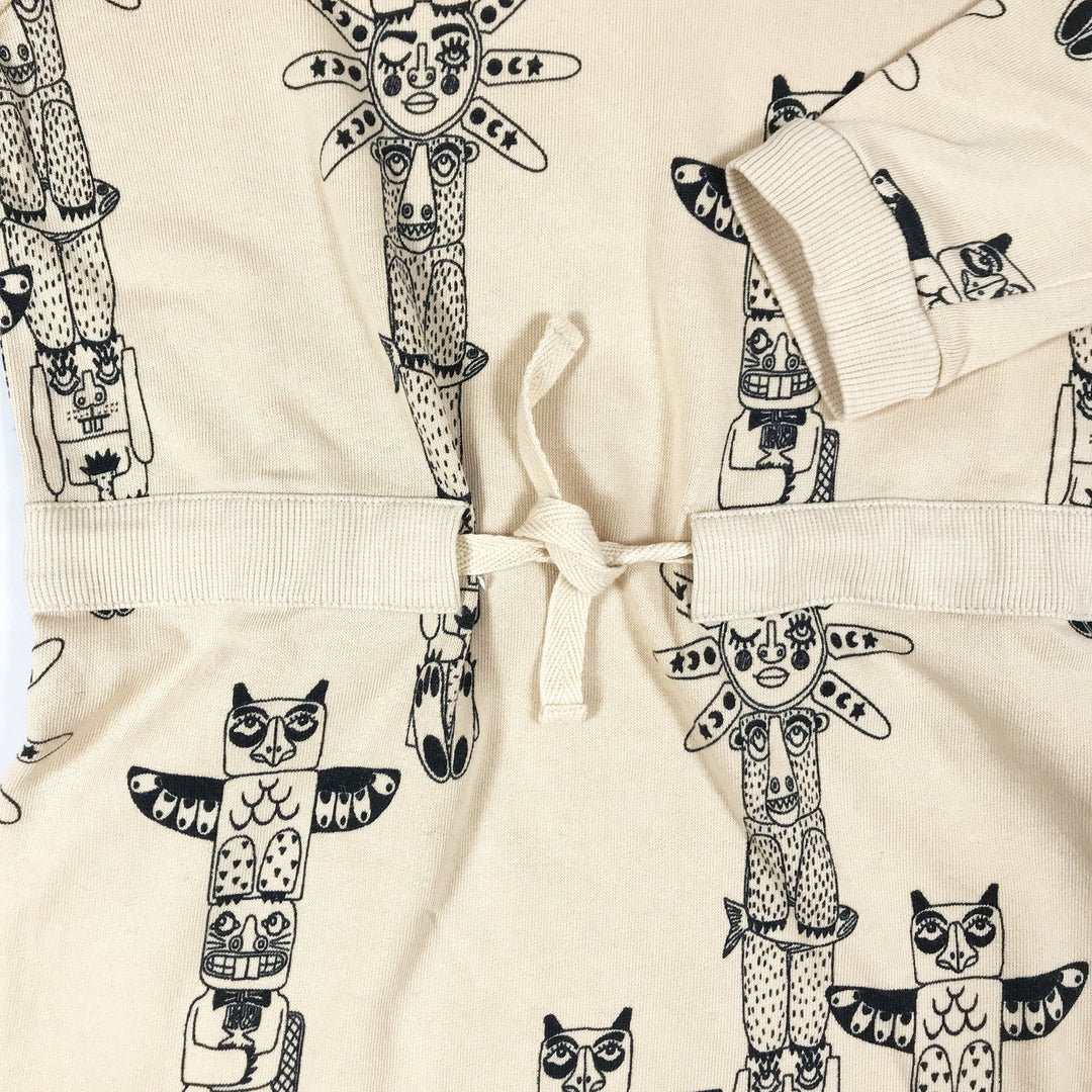 Mini Rodini peach tribal print tunic dress 98-104