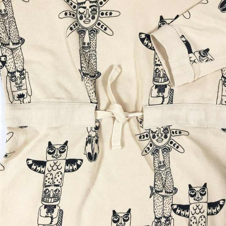 Mini Rodini peach tribal print tunic dress 98-104